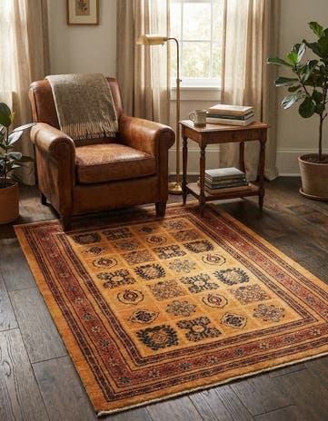 3' 7 x 4' 11 Kashkuli Wool Rug