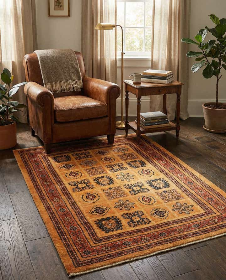 3' 7 x 4' 11 Kashkuli Wool Rug