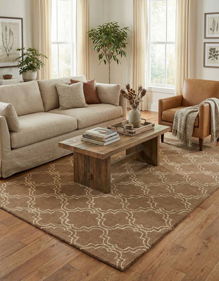 Detail image of  5' x 8' Luna Wool Rug