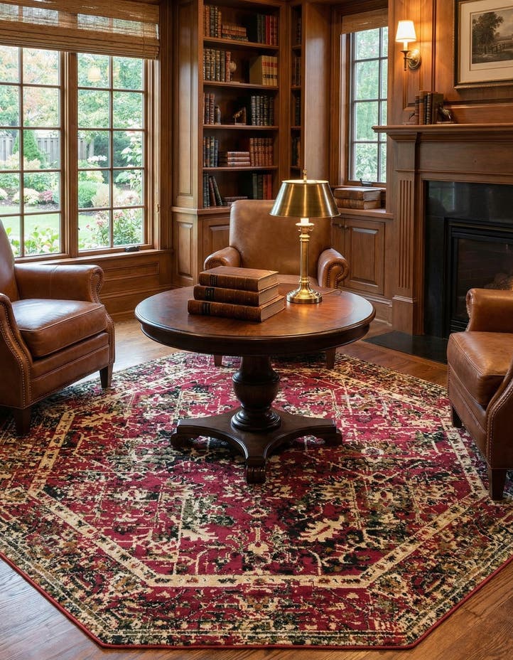 7' 10 x 7' 10 Saturn Octagon Rug