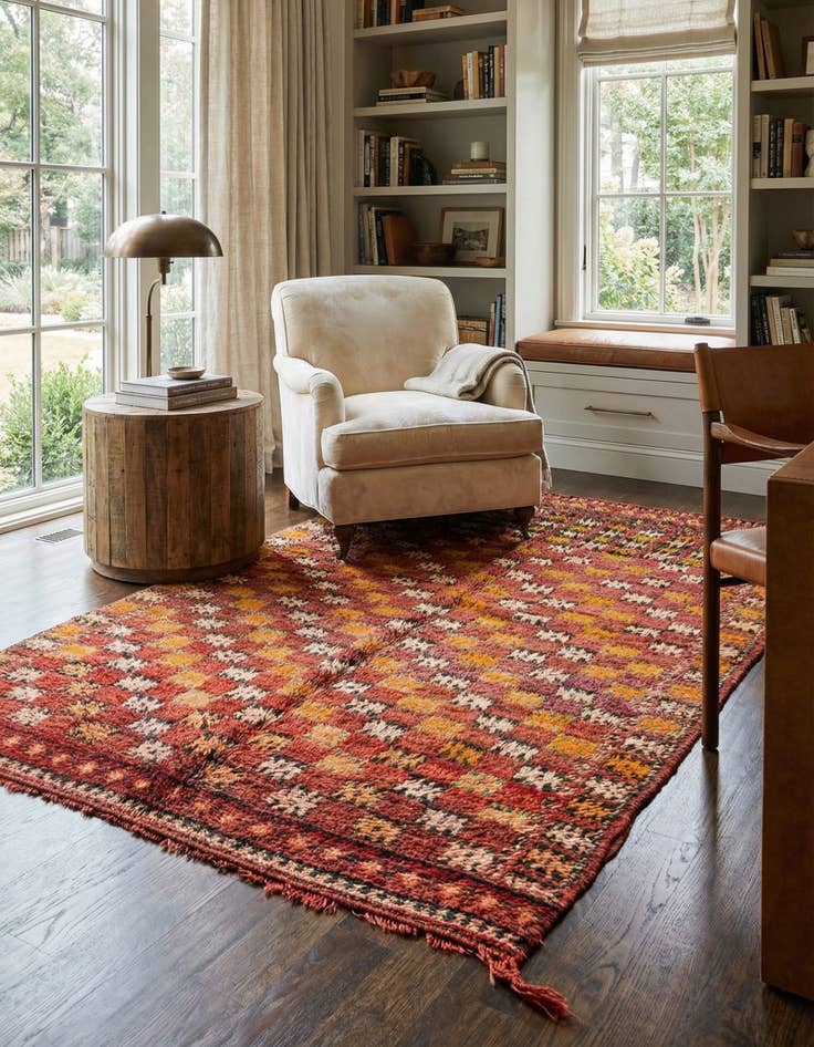 Detail image of 4' 9 x 6' 11 Berber Rug