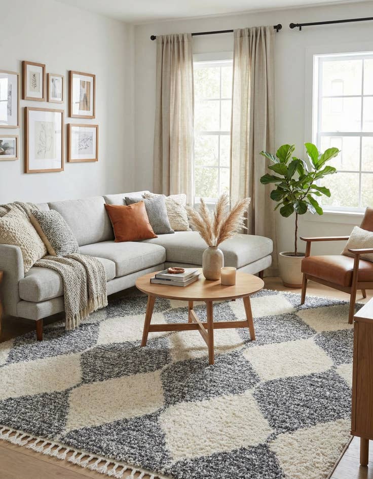 Detail image of 10' x 10' Serenity Shag Square Rug