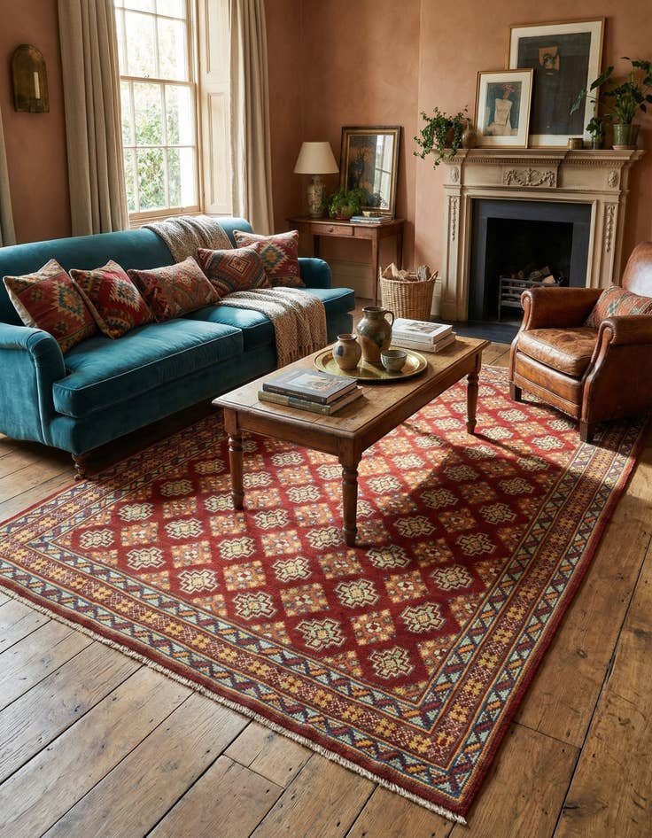 Detail image of 5' 6 x 7' 8  Hand Knotted Balouch Rug