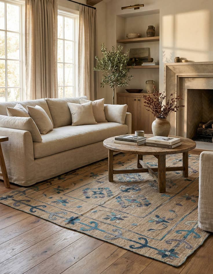 Detail image of 5' 10 x 7' 6  Hand Woven Kilim Modern Wool Rug