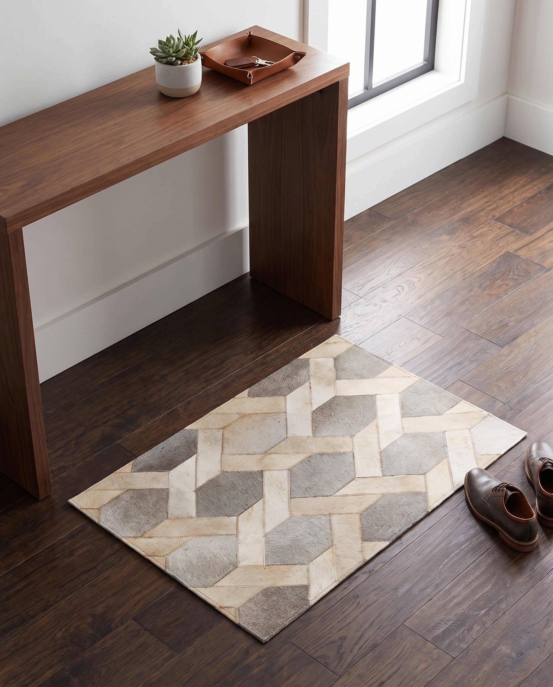 1' 10 x 2' 8 Cowhide Rug