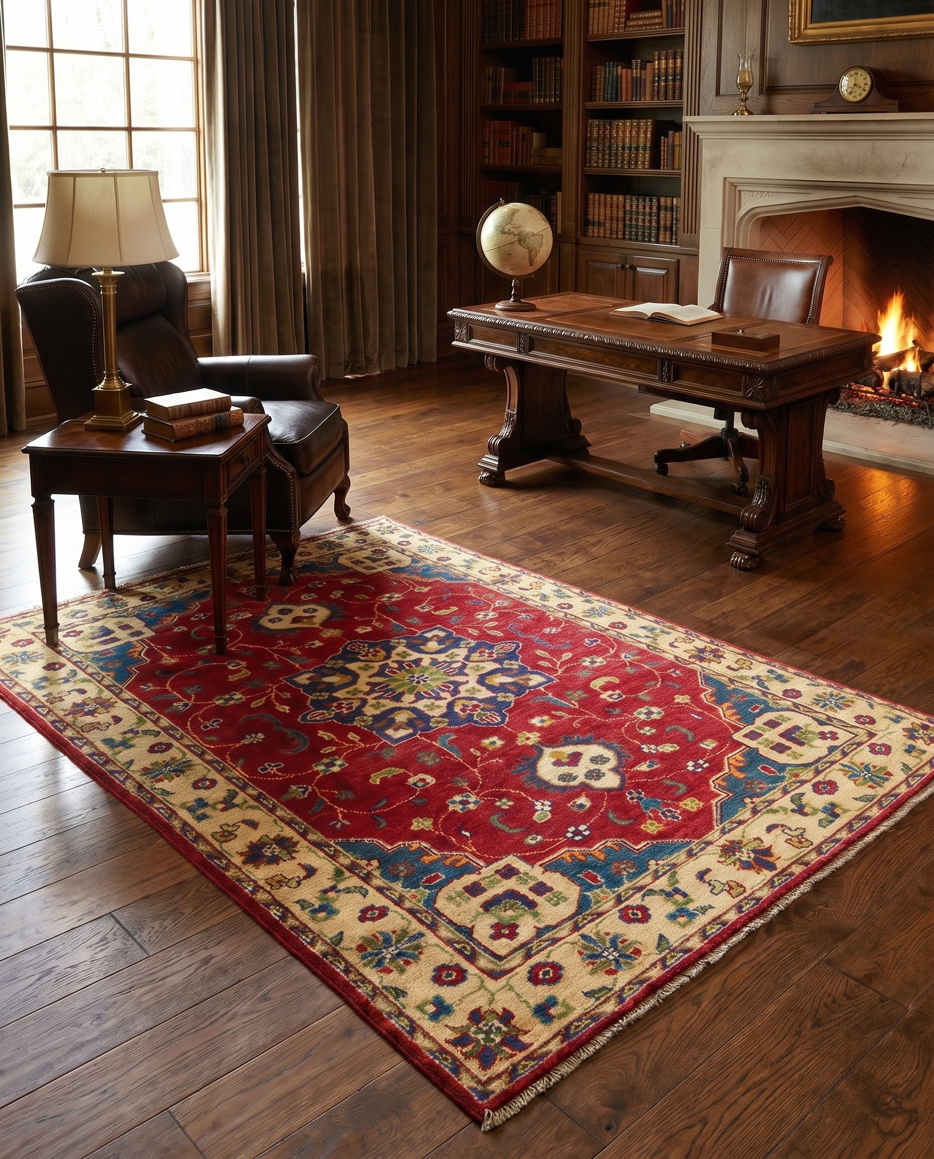 4' x 6' Hand Knotted Kazak Rug