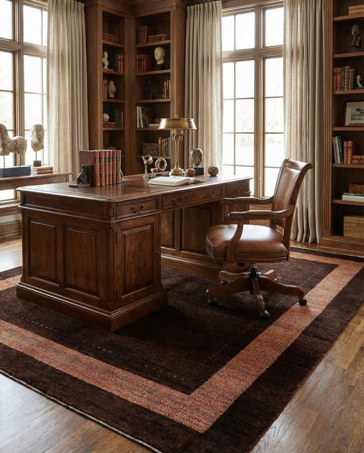 5' x 6' 8 Hand Knotted Kashkuli Gabbeh Wool Rug