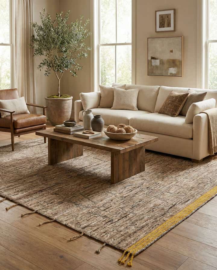 8' 3 x 9' 10 Hand Knotted Moroccan Wool Rug