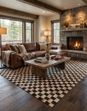 5' x 7' 11 Cowhide - Patchwork Rug