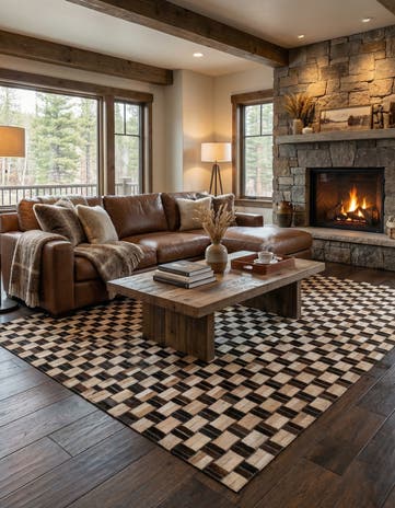5' x 7' 11 Cowhide - Patchwork Rug