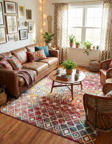 10' x 13' Moroccan Trellis Rug