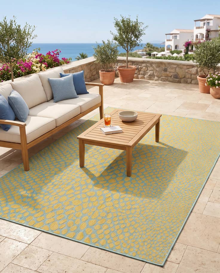 Detail image of 6' x 9' Easy-Clean Jill Zarin Cape Town Indoor / Outdoor Rug