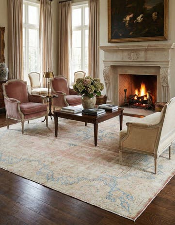 9' 9 x 11' 3 Vintage Royal Wool Square Rug