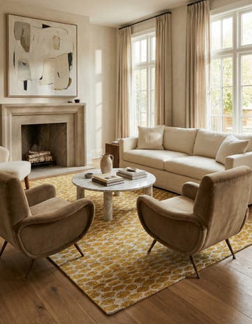 6' 1 x 9' Hand Knotted Darya Wool Rug
