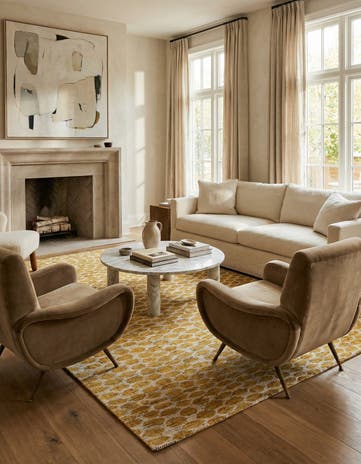 6' 1 x 9' Hand Knotted Darya Wool Rug