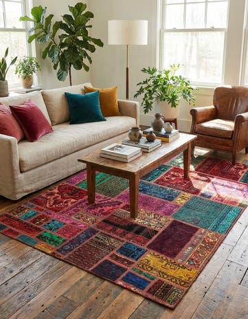 5' 8 x 7' 6 Hand Knotted Ultra Vintage Persian Wool Rug