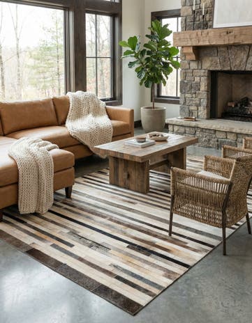 5' x 7' 11 Cowhide - Patchwork Rug