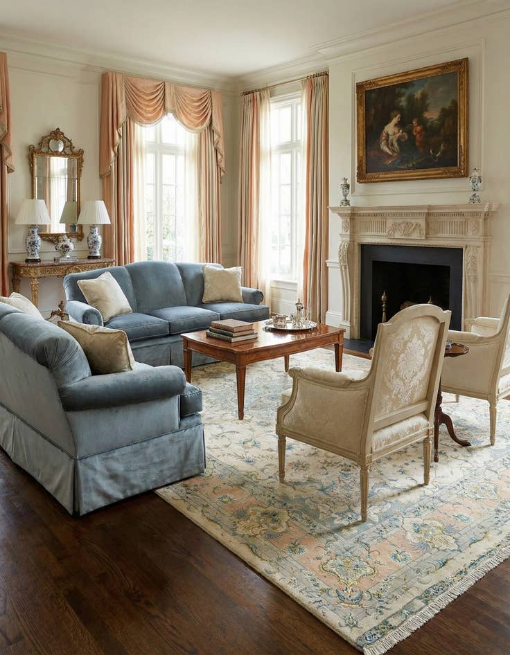 Detail image of 6' 6 x 10' 3 Tabriz Rug