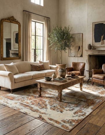 5' 2 x 8' Hand Knotted Ultra Vintage Persian Wool Rug