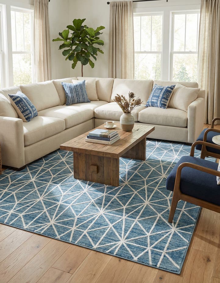 9' x 12' 2 Lattice Trellis Rug