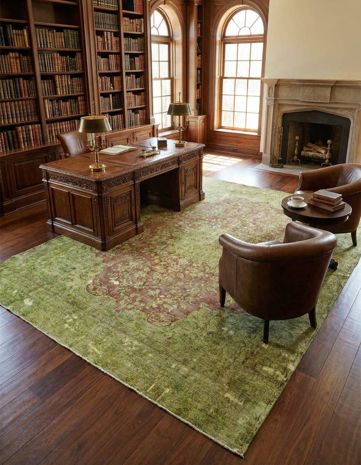 Detail image of 9' 7 x 12' 5 Vintage Royal Wool Rug