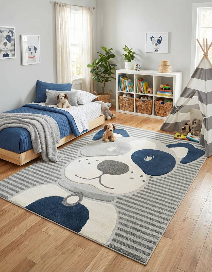 Detail image of 7' 10 x 10' Whimsy Kids Rug