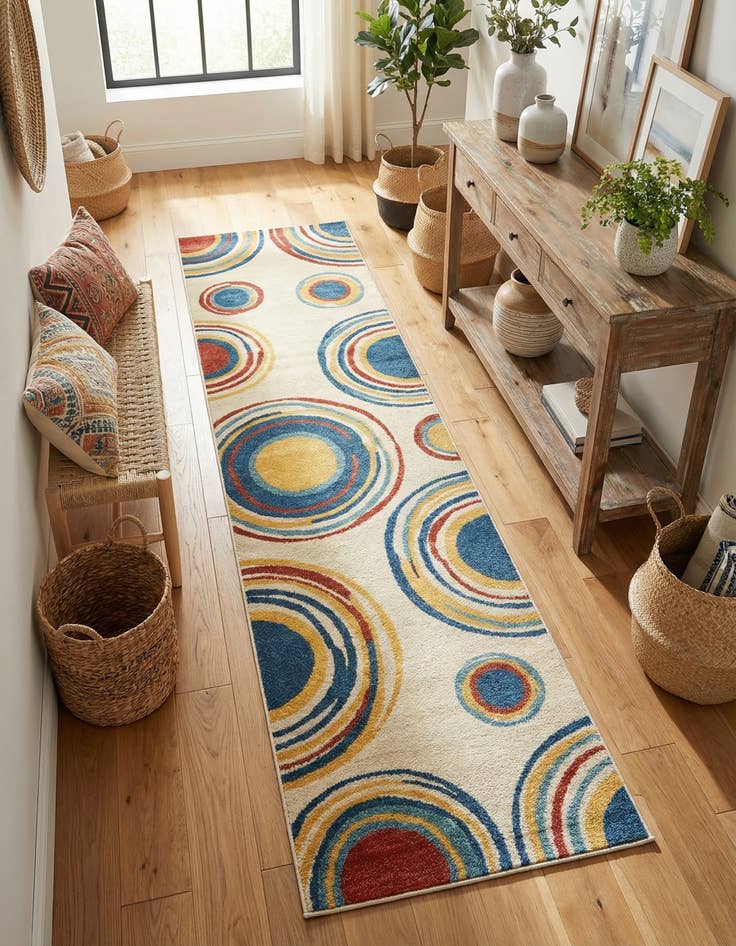 Detail image of 2' 7 x 12' Kamala Washable Runner Rug