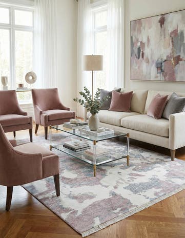 5' 7 x 8' 2 Hand Knotted Darya Wool Rug