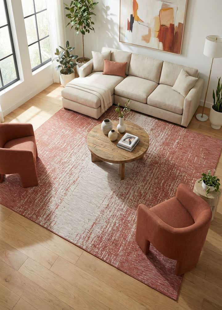 10' 8 x 10' 8 Easy-Clean Modern Indoor / Outdoor Square Rug