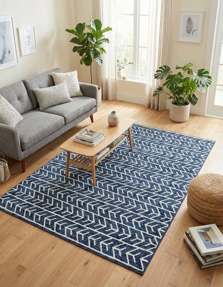 Detail image of  7' x 10'  Washable Sabrina Soto Aston Indoor / Outdoor Rug