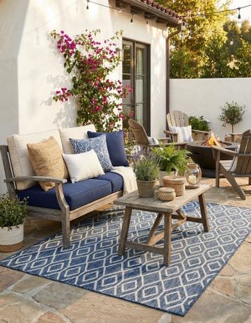 4' x 6' Easy-Clean Jill Zarin Turks and Caicos Indoor / Outdoor Rug