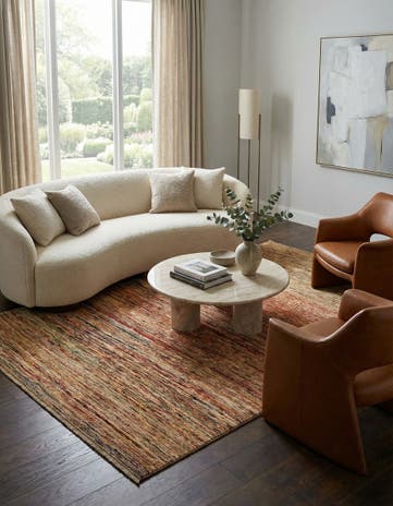 6' 6 x 9' 8 Hand Knotted Modern Ziegler Rug