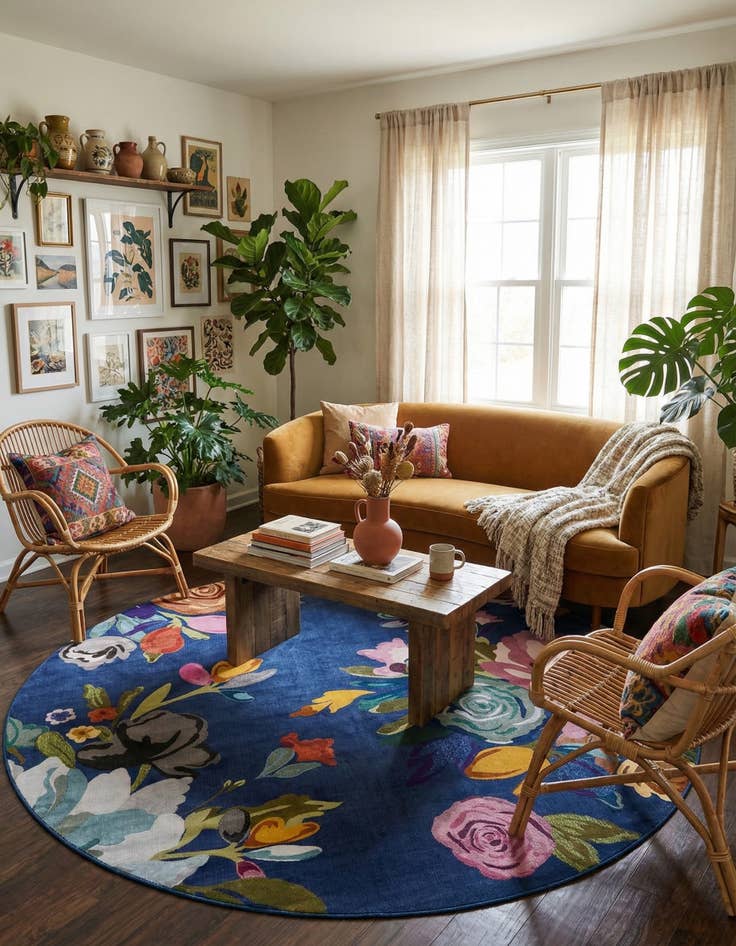 Detail image of 10' x 10' Blossom Round Rug