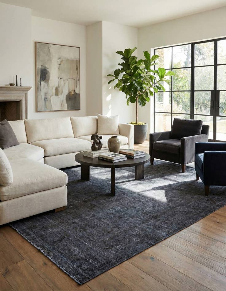 Detail image of 9' 4 x 11' 3  Hand Knotted Ultra Vintage Persian Wool Rug