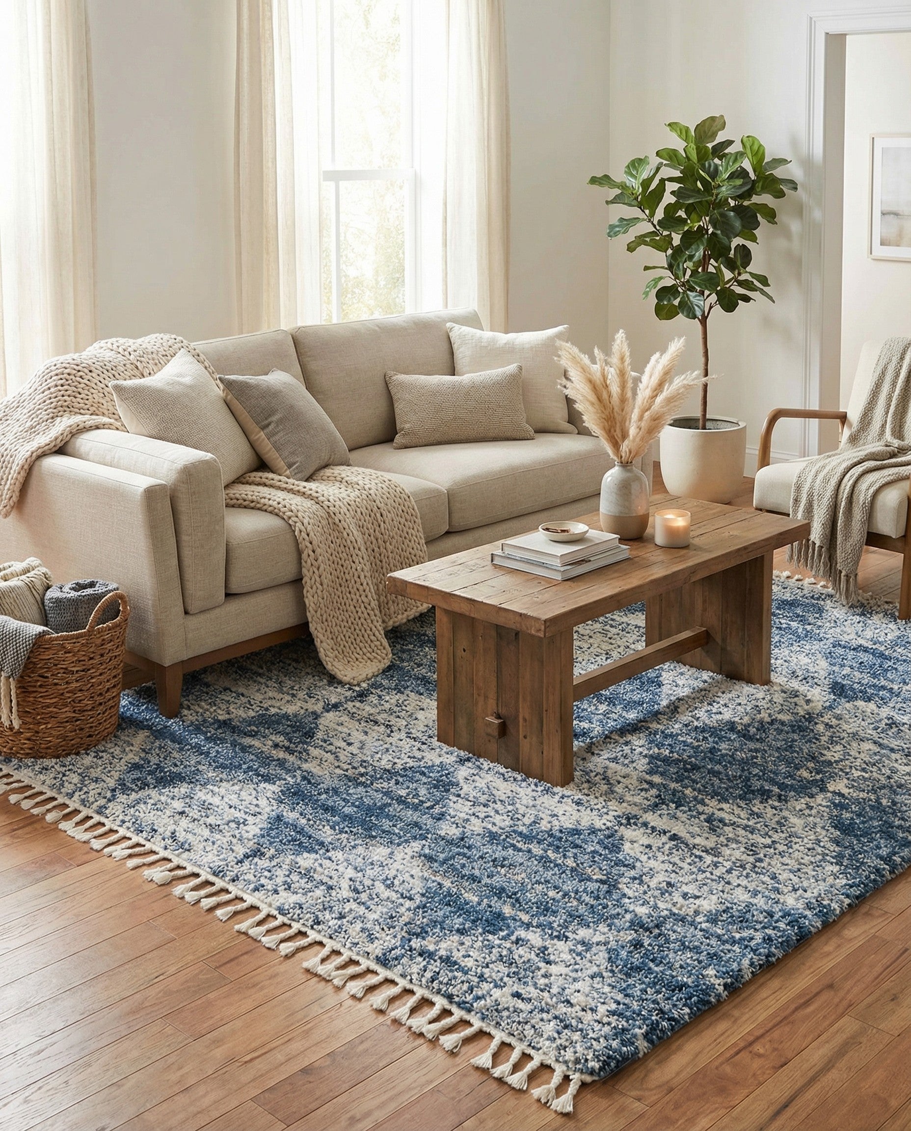  7' 10 x 7' 10 Serenity Shag Square Rug