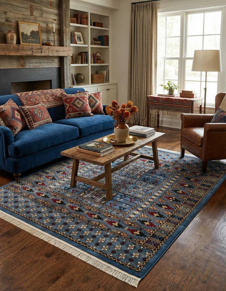 Detail image of 7' 10 x 7' 10 Bokhara Square Rug