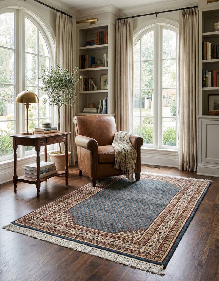 Detail image of 3' x 5' 3  Hand Knotted Mir Oriental Wool Rug