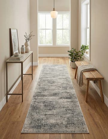 Gray Finsbury Runner Rug