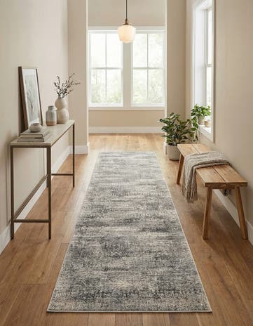 Gray Finsbury Runner Rug