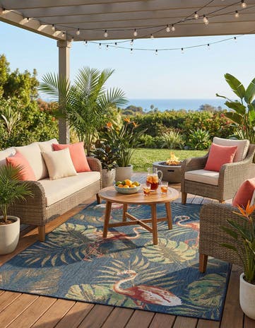 6' x 9' Easy-Clean Baja Indoor / Outdoor Rug