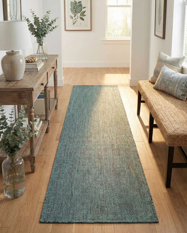 2' 7 x 12' Easy-Clean Solid Indoor / Outdoor Runner Rug