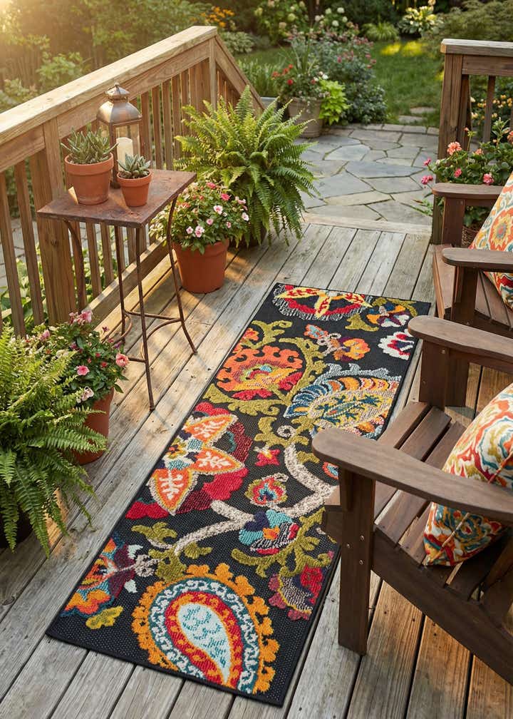 2' x 5' Easy-Clean Casablanca Indoor / Outdoor Runner Rug