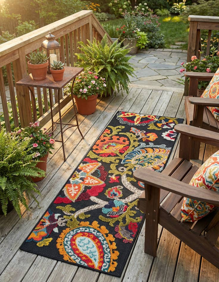 Detail image of 2' x 5'  Washable Casablanca Indoor / Outdoor Runner Rug