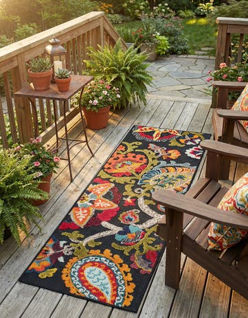 2' x 5' Easy-Clean Casablanca Indoor / Outdoor Runner Rug