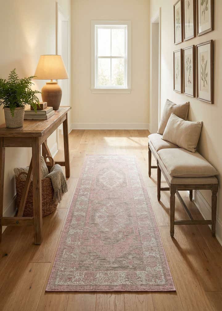2' x 6' Easy-Clean Traditional Indoor / Outdoor Runner Rug