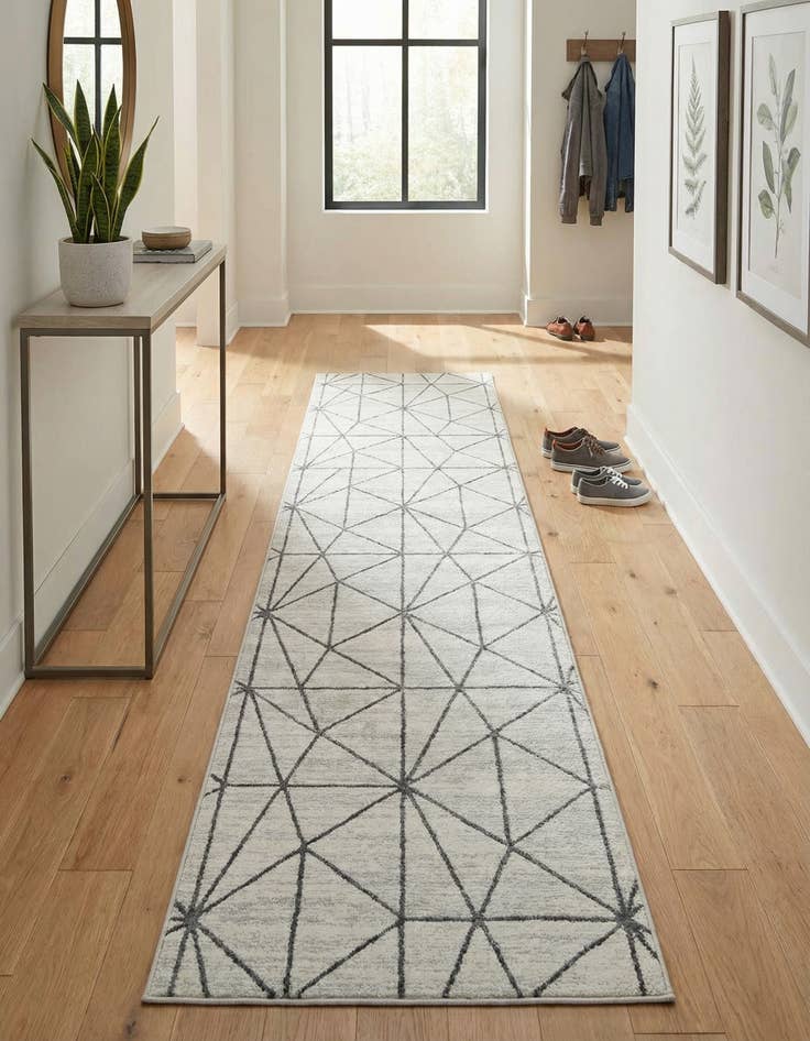 Detail image of  3' x 19' 8 Lattice Trellis Runner Rug