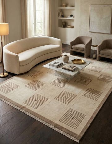 8' 1 x 11' 6 Hand Knotted Darya Wool Rug