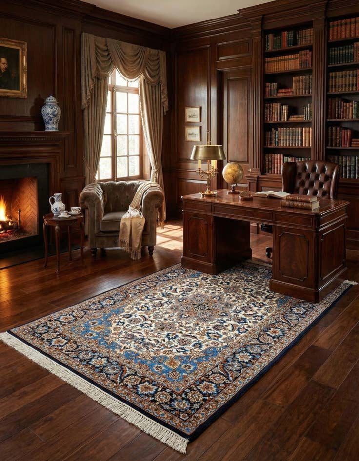 Detail image of  3' 8 x 5' 10 Isfahan Rug