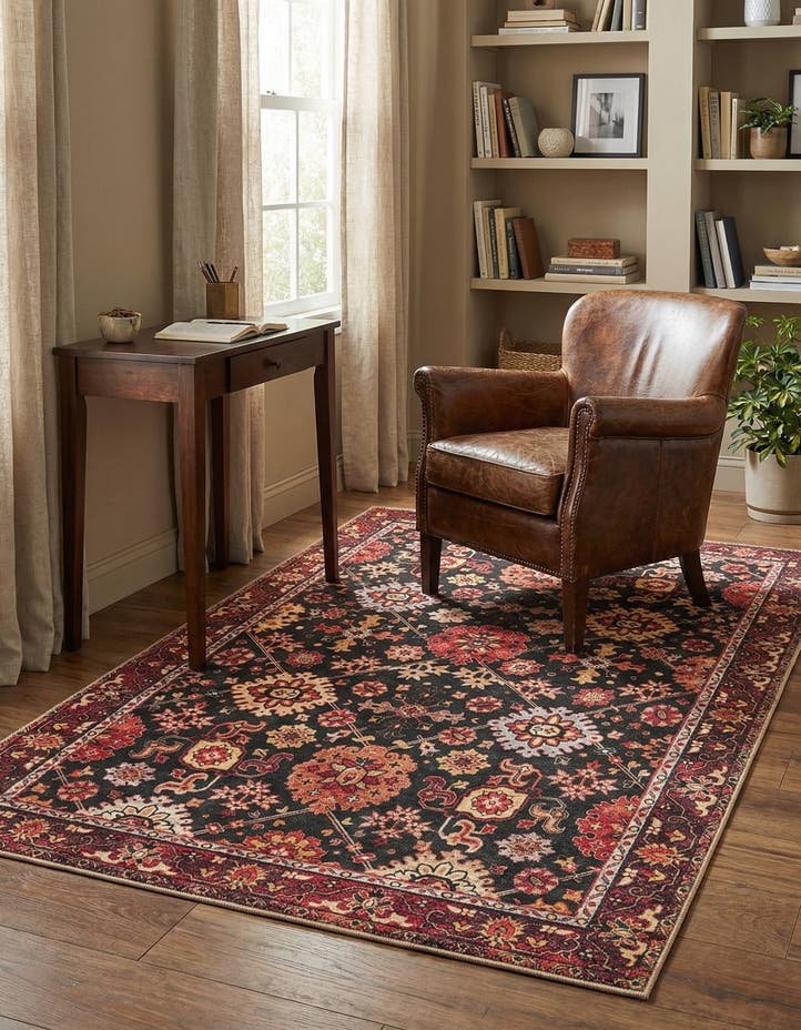 3' 6 x 5' 6 Washable Timeless Rug