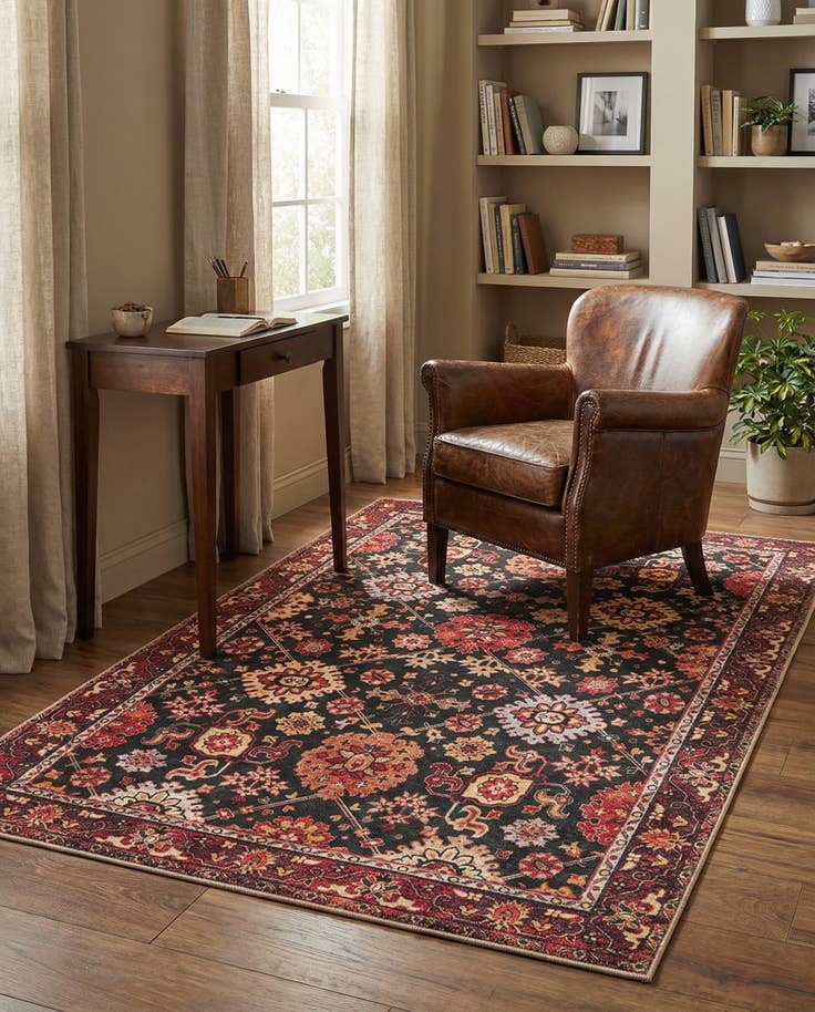 Detail image of 3' 6 x 5' 6 Washable Timeless Rug